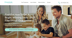 Desktop Screenshot of chandlerorthodontics.com.au